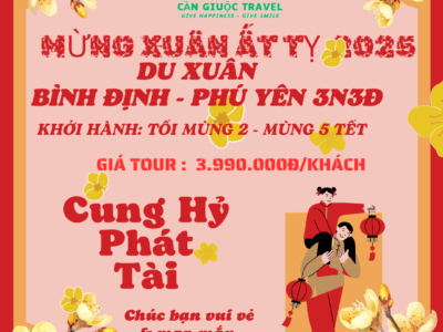 TOUR TẾT KHÁCH GHÉP ĐOÀN BÌNH ĐỊNH - PHÚ YÊN 3N3Đ