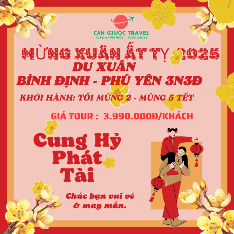 TOUR TẾT KHÁCH GHÉP ĐOÀN BÌNH ĐỊNH - PHÚ YÊN 3N3Đ